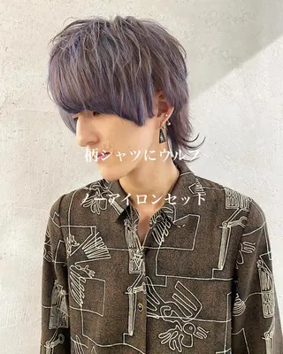 ショート カラー パーマ ヘアアレンジ メンズ 【池袋/スパイキー ショート】ⓝⓘⓜⓤのヘアスタイル