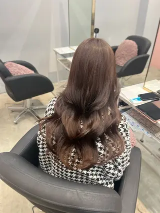 ロング カラー のあ/カットモデル/ 縮毛矯正モデルのヘアスタイル