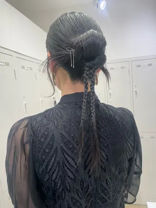 ヘアアレンジ 福島成美/髪質改善 縮毛矯正/カラーのヘアスタイル