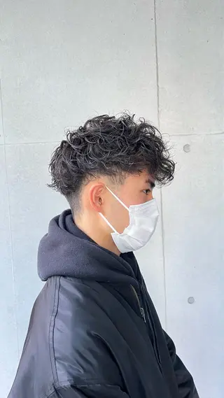 ショート パーマ メンズ 湘南のパーマ職人 🔥清水琉葵🔥のヘアスタイル