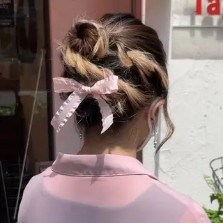 ショート 💝ヘアアレンジ/ダ ブルカラー💝みさきのヘアスタイル