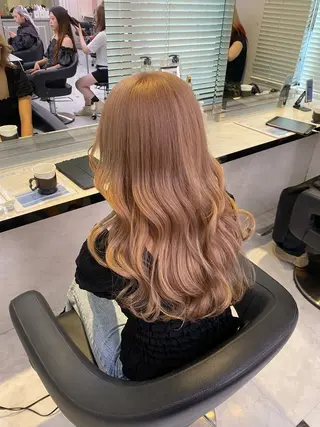 ロング カラー 透明感ベージュカラー 🪞上野🪞AIのヘアスタイル