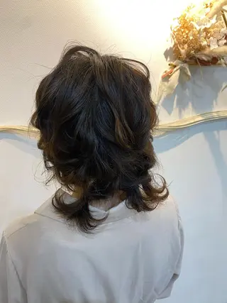 ショート ヘアアレンジ ブリーチなしベージュ /ヘアセット/ミユのヘアスタイル