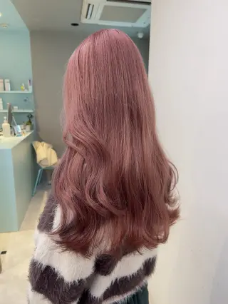 セミロング カラー 🥞ベージュ系カラー 【すずきりほ】🥞のヘアスタイル