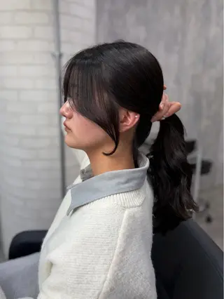 ロング カラー shiori/透明感 /顔周り/髪質改善のヘアスタイル