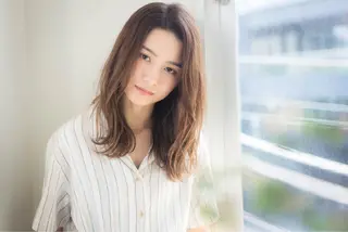 セミロング カラー パーマ GO TODAY シェアサロン 原宿本店所属・ボブ/レイヤー/ パーマ/淀川 純のヘアスタイル