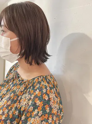ミディアム 💛🤍U too e’s 鎌倉🧸のヘアスタイル