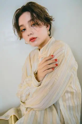 ショート ヘアアレンジ カラー パーマ 🎊LUZ🎊_公 式_🩵髪質改善🩵のヘアスタイル