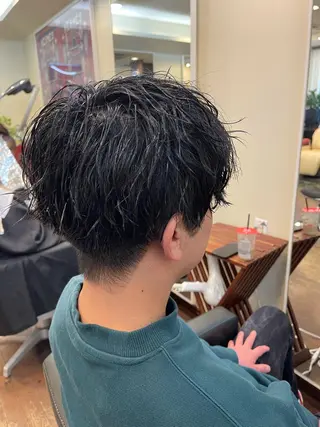 ショート メンズ peakshair所属・堀江/メンズパーマ 𝒀𝑼𝑻𝑶のヘアスタイル