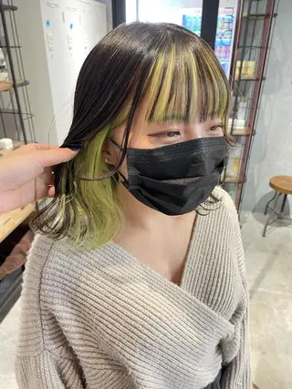 ミディアム Cielro【 シェイロ 】所属・Cielro/ダブル カラー/西田咲希のヘアスタイル