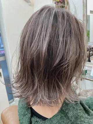 ミディアム カラー TOWA 野村　コウダイのヘアスタイル
