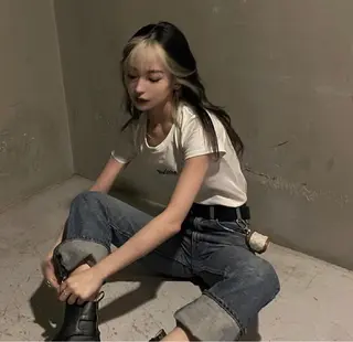 カラー 莉乃/縮毛矯正/髪質 改善/艶カラーのヘアスタイル