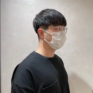 メンズ メンズフェザー毛流れ /鈴木健友のヘアスタイル