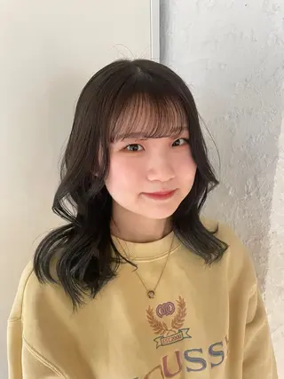 セミロング カラー ユウナ🎀レイヤー/ 暖色カラーのヘアスタイル