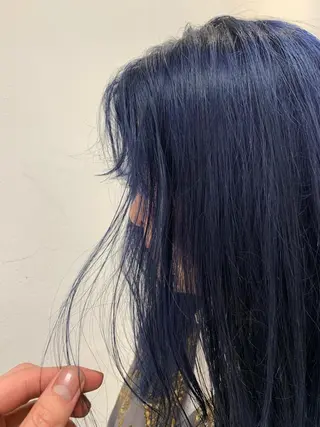 セミロング カラー ヘアアレンジ THE./ブリーチ 透感カラー/髪質改善のヘアスタイル