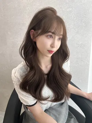 カラー くびれヘア🤍韓国 レイヤー💍パレードのヘアスタイル