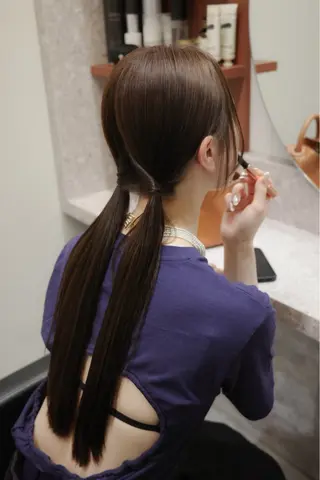 ロング カラー ヘアアレンジ autre所属・大久保 ひでなりのヘアスタイル