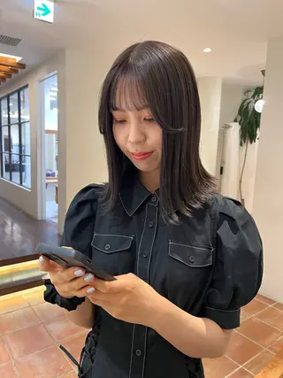 ミディアム るな/暖色、 ベージュカラー🎀のヘアスタイル