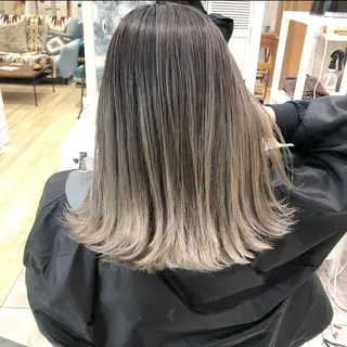 ミディアム カラー ❤️ダブルカラー 髪質改善❤️SAYAのヘアスタイル