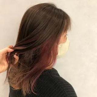 ミディアム まつい みるのヘアスタイル