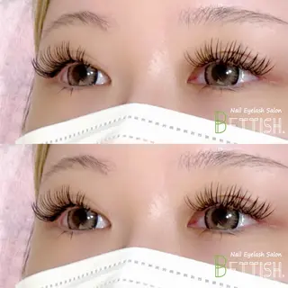 マツエク・マツパ BETTISH🩵 SERIのマツエク・マツパデザイン