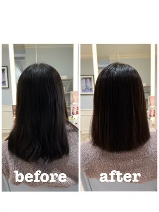 ミディアム 縮毛矯正／ 似合わせ／古津遼平のヘアスタイル