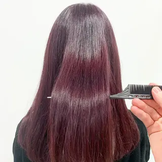 ロング カラー くすみミルクティー／ ブラウン🪡TOWAのヘアスタイル