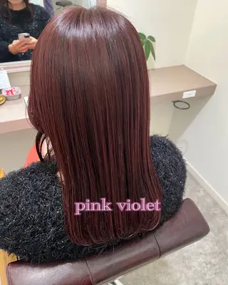 セミロング カラー 堀越 エリのヘアスタイル