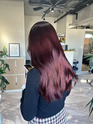 ロング カラー Plume.所属・おおひら ののはのヘアスタイル