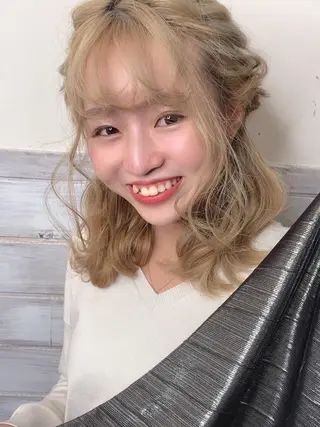 セミロング ヘアアレンジ 櫛部洸貴/ メンズ、ヘットスパのヘアスタイル