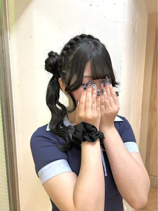 ヘアアレンジ ♛︎ きっか ♛︎ ヘアアレンジ🩵のヘアスタイル