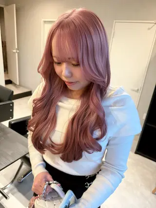 ロング カラー 透明カラー/レイヤー misaki °＊のヘアスタイル