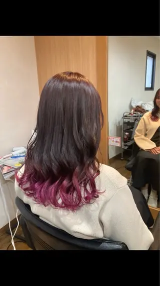 ロング MOLLASALON 浅香山店所属・髪質改善カラー 縮毛矯正🤍辻桃加のヘアスタイル