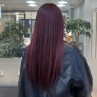 カラー ブリーチなしダブル カラー/暖色/麻咲のヘアスタイル