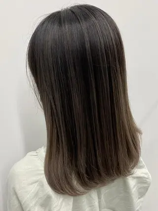 セミロング カットモデル/表参道 シオンのヘアスタイル