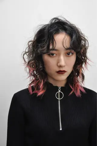 ミディアム カラー THE./ブリーチ 透感カラー/髪質改善のヘアスタイル