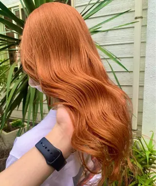 ロング カラー パーマ ヘアアレンジ メンズ キッズ ネイル マツエク・マツパ Lani5710所属・🧸ハイトーン🧸 ゆっきー🧸のヘアスタイル