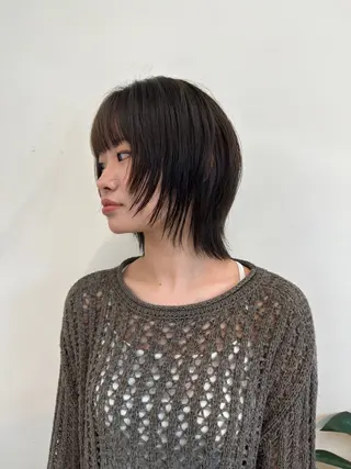 ミディアム カラー sync所属・マツウラ サキミのヘアスタイル