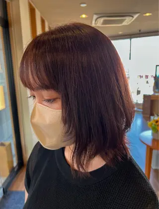 ミディアム カラー しょうへいの店 今朝白店所属・小島 七海のヘアスタイル