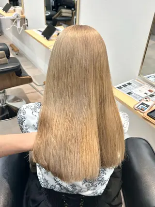 ロング カラー 韓国ボブ/レイヤー/ ハイトーン/まなみのヘアスタイル