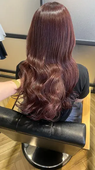 ロング カラー 艶カラー/韓国顔周り 🎀mamiのヘアスタイル