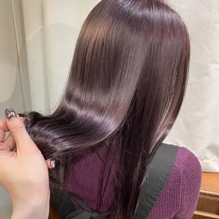 セミロング カラー ヘアアレンジ maoブリーチ無し 似合わせカラーのヘアスタイル