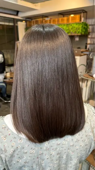 セミロング 🔆髪質改善 透明感 カラー🔆佐々木貴仁のヘアスタイル