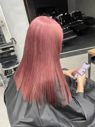 ロング カラー 韓国/ハイトーン/ ボブ🎀MIKU🎀のヘアスタイル