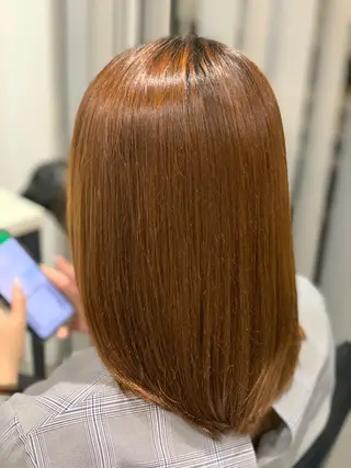 ミディアム 【くせ毛さんのお悩み 解決🍀】栗橋のヘアスタイル