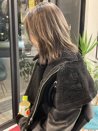 ミディアム カラー 森口 竜三のヘアスタイル