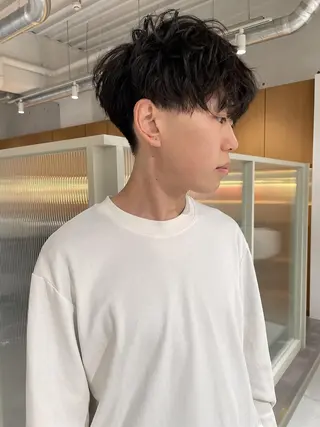 メンズ ボブ/レイヤー/ 御田村裕人のヘアスタイル