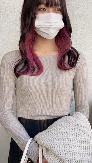 ロング カラー ヘアアレンジ salowin新宿East3階所属・艶美髪/髪質改善 /縮毛矯正/木元渓太のヘアスタイル