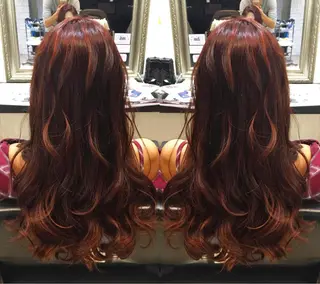 ロング カラー 💓シールエクステ ルミエールのヘアスタイル