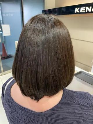 ミディアム カラー クロスパーマ/うる艶 カラー/Kurumiのヘアスタイル